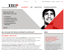Tablet Screenshot of ibz.ch